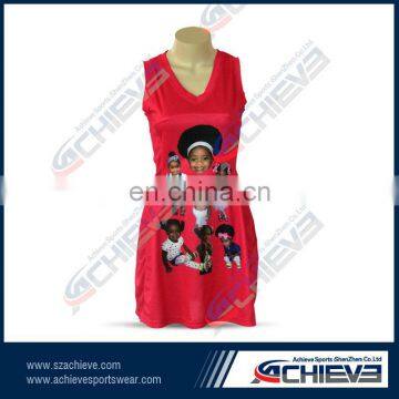 Customize popular netball uniform bodysuit