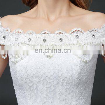 HS1632 2017 Sweetheart Beaded Lace Appliqued Princess Wedding Dresses Bridal Ball Gown photo-6