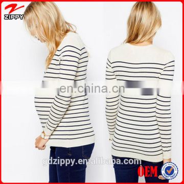 2014 New Fashion Wholesale China Maternity Clothes Striped Maternity Top