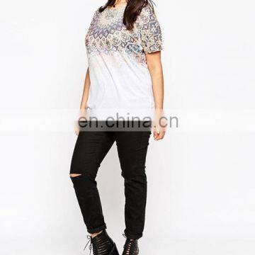 Dongguan City Print Tshirt Tops and Jeans Photo Plus Size Clothing for Fat Women photo-2