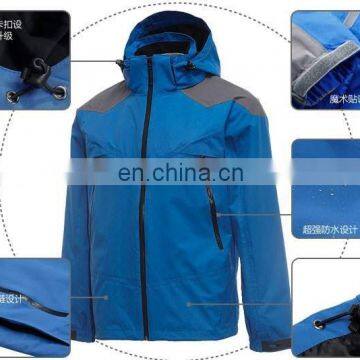 functional waterproof windbreaker jacket with custom logo