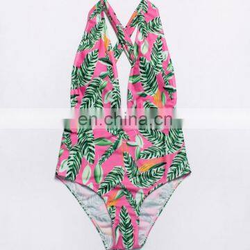 New arrival printting one piece women bikini wholesale on alibaba