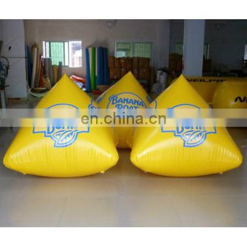 New Custom floating inflatable buoys with logo printing 4 sides for water lake or marine event promotion