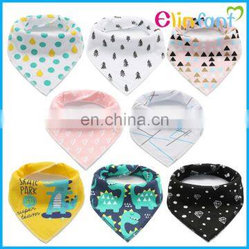 2017 New Prints Organic Baby Bandana Drool Bibs 8 Pack