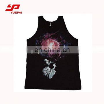 Wholesale Digital Printing Custom sublimation Mens stringer Tank Top