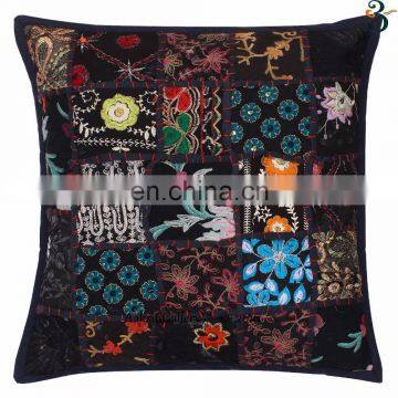 Wholesale Patch Work Indian Sofa Pillow Case Kantha 100% Cotton Chair Cushion Cover, Seat Cushion Covers Decor photo-6