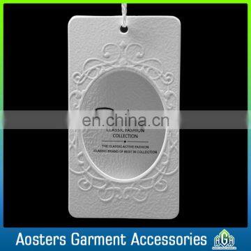 New Design Art Paper Printing Cheap Custom Embossed Hang Tags Wholesale photo-2