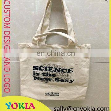 Energy Saving customized high quality cotton canvas bag for shopping