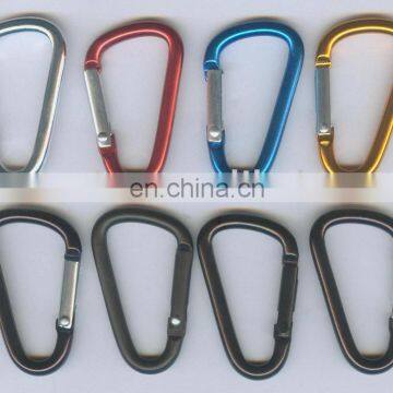 aluminum D shape colorful carabiner