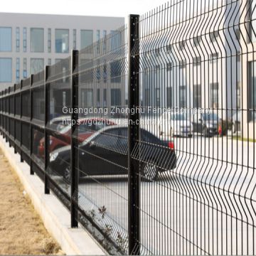 Black 3D welded wire mesh fencing panels 6ft wire mesh fence for boundary wall