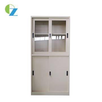 Hot sale Office Modern Glass and Steel Doors Cupboard with 0.5 mm thickness