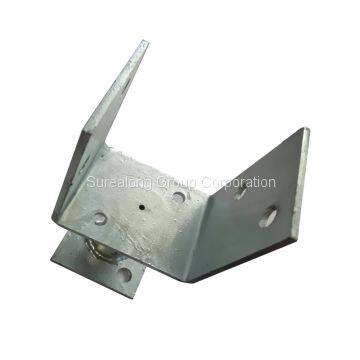 galvanized steel building material hardware heavy duty post support timber connector