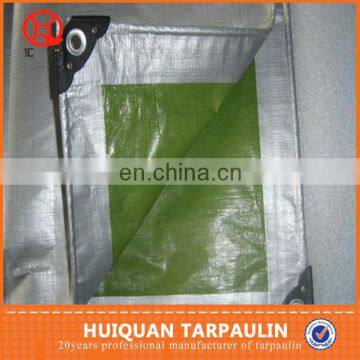 3m x 3.6m Tarpaulin 270GSM Heavy Weight Tarp Waterproof Boat Cover Black/Silver photo-6