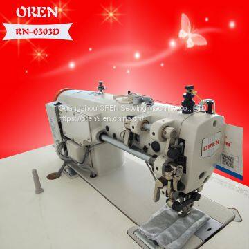 No bobbin chain stitch flat industrial sewing machine