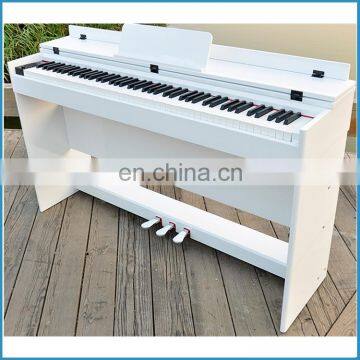 White color 88 key digital piano , electric keyboard piano teaching organ, electric piano with hammer action keyboard