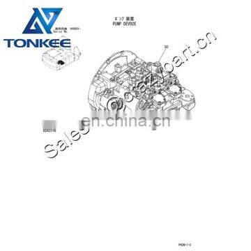 ZX200-3 ZX200LC-3 ZX250-3 ZX240-3 ZX210 Hydraulic Main Pump HPV118HW-23B Hydraulic Piston Pump for YB60000545