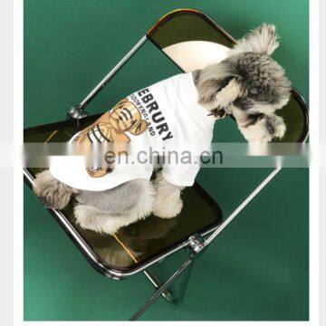Dog Clothes Summer Thin Style T-shirt Little Bear Short Sleeve Shirt Teddy Dog Schnauzer Corgi Pet Clothes photo-4