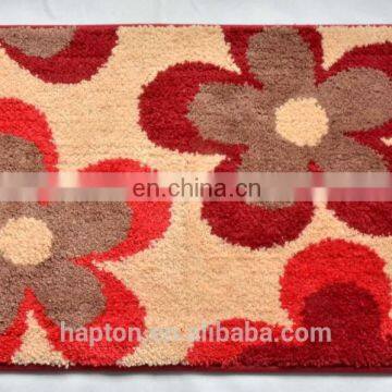 microfiber 50*80cm 3 colours machine jacquard bath mat