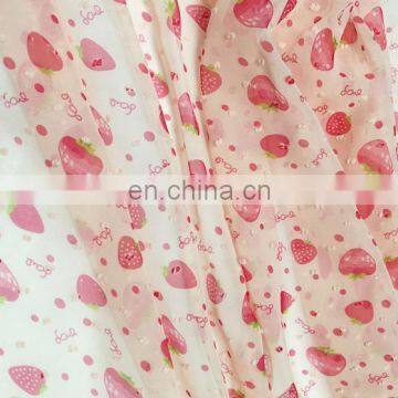 China Supplier Fruit Design Printed Chiffon Fabric for Garment