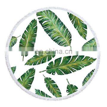 100% Polyester Round Beach Towel Multicolor Custom photo-6