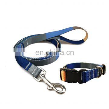 Dog leash and collar set simple design outdoor pet collar and leash durable using