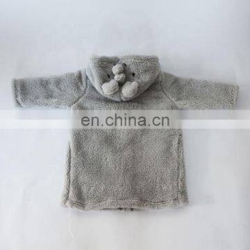 High Quality Bear Face Design Baby Hooded Bath Robe,super Soft Bathrobe for Babies photo-2