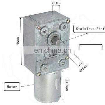 Mini 12V DC 60 RPM High Torque Gear Box Electric Motor With Gear Reductor photo-4