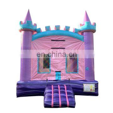 Glitter Pink Jumping Castle Bounce House Backyard Inflatable Bouncer For Kids