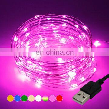 LED String Lights 10M USB Waterproof Copper Wire Fairy Twinkle Lights For Christmas Holiday Decoration photo-3