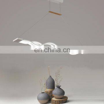Beautiful Wave Shape Design Pendant Light 2018 Acrylic Chandelier Pendant Lamp Holder photo-3