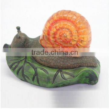 Solar power rechargable small snail solar light