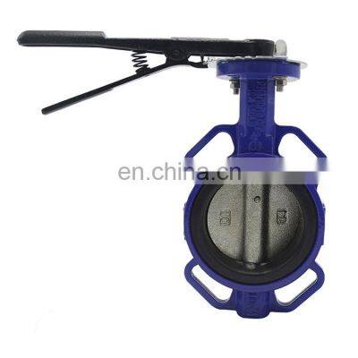 Bundor DN40 cf8m Butterfly Valve Factory Price Wafer Connection 2 Inch-10 Inch Ductile Iron Butterfly Valve for water oil gas