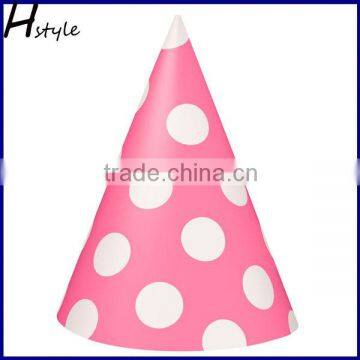 Polka Dot Party Hats (Pink) SB006