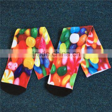 Custom High Quality 100% Cotton Longth 3d Print Socks,custom Knit Socks photo-4
