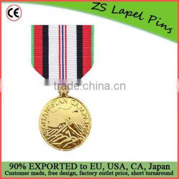 Personalized quality Afghanistan Campaign Anodized Medal