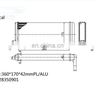 OEM 0028350901 A0028350901 High Quality Heater Core for MercedesBenz NG 1013 photo-2