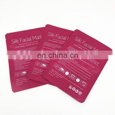Three Side Seal Packaging Plastic Pouch Custom Printing Facial Mask Bag Heat Sealing Aluminum Foil Flat Pouch photo-4