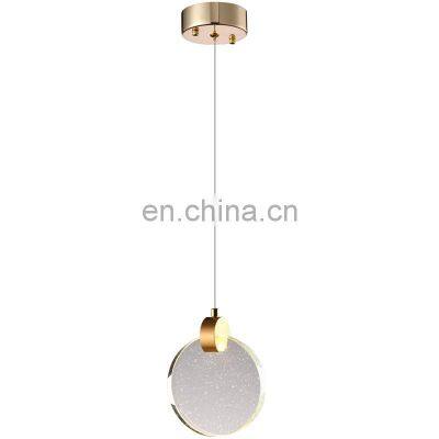 Modern Glass Pendant Lamp White Bedroom Hanging Light Indoor Pendant Lighting