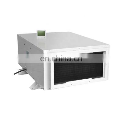 Hight effect 10kg h industrial ceiling concealed dehumidifier for warehouse