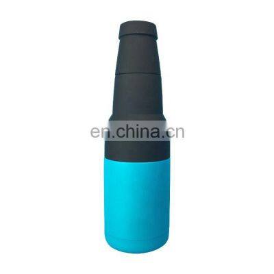 Vacuum Insulated Double Walled Stainless Steel Can Cooler Beer Bottle Cooler With Beer Opener