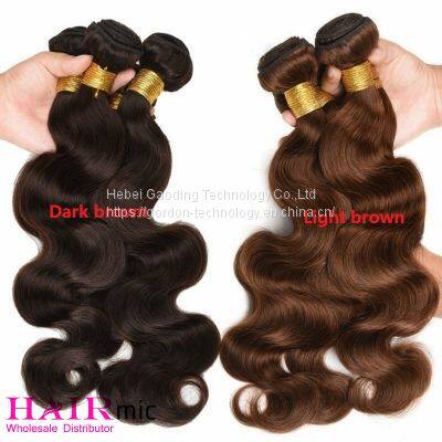 Dark Brown Body Wavy Remy Human Hair Bundle With Wholesale Price