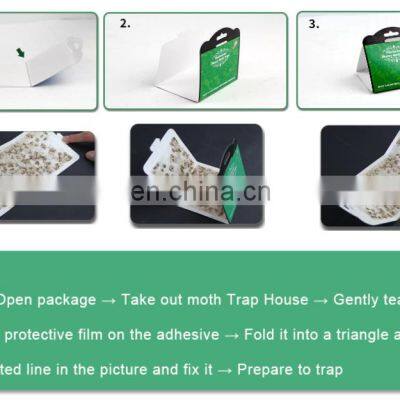 Non-toxic Pheromones Attractant Moth Trap With Wardrobe Glue Trap Board Clothes Moth And Pantry Moth Killer