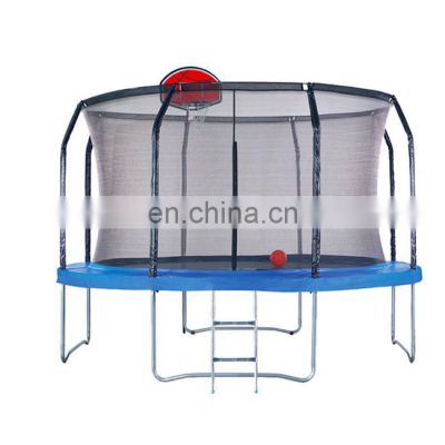 Top quality round outdoor 12ft playground gymnastic trampoline jumping bed for adult kids