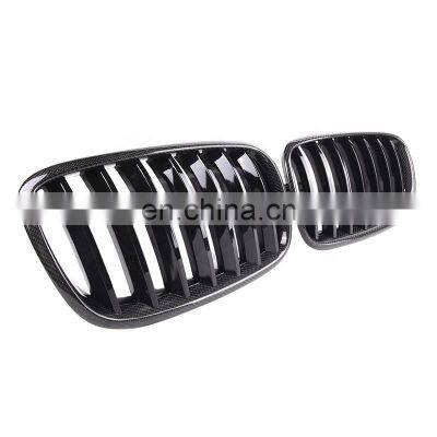 carbon fiber style E70 E71 grill for BMW X5 E70 bumper grill high quality front kindly grill for BMW X6 E71 2007-2013