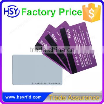 Blank magnetic stripe smart card for rfid card reader