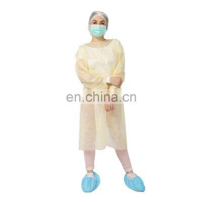 Morntrip Non Woven Polypropylene Protection Waterproof Disposable Isolation Gown