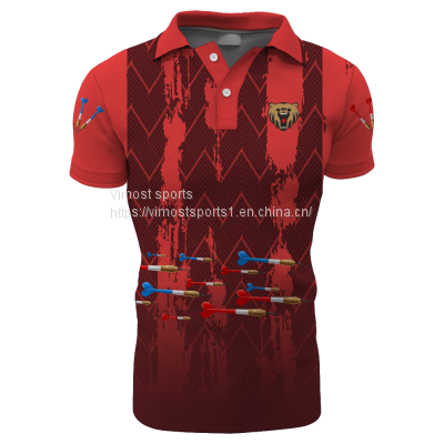 Men's New Style Dart Shirt of High Quality with Short Sleeves