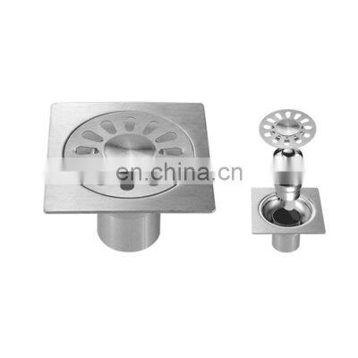 Stainless Steel Shower Cover Tile Insert Bathroom Black Strainer Floor Drain photo-3
