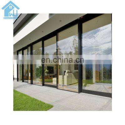 glass sliding commercial entrance door /glass partition door / 24 inches exterior doors