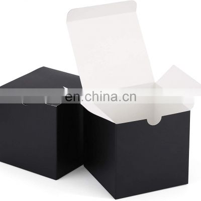 Wholesale black accept custom sizes small product cardboard packaging box for cosmetic jar box